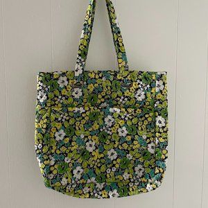 Laura Ashley Floral Quilted Large Tote